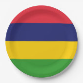 Mauritius-Flagge Pappteller (Vorderseite)