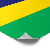 Mauritius-Flagge Poster (Ecke)