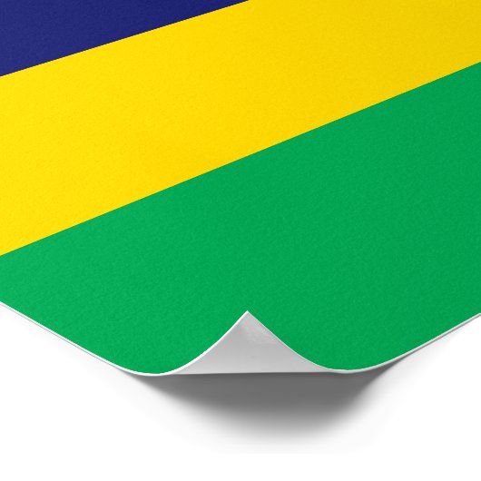 Mauritius-Flagge Poster (Ecke)