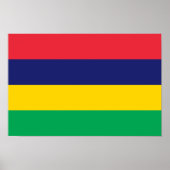 Mauritius-Flagge Poster (Vorne)