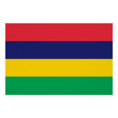 Mauritius-Flagge Poster (Vorderseite)
