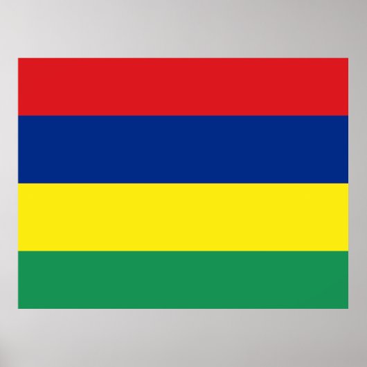 Mauritius-Flagge Poster (Vorne)