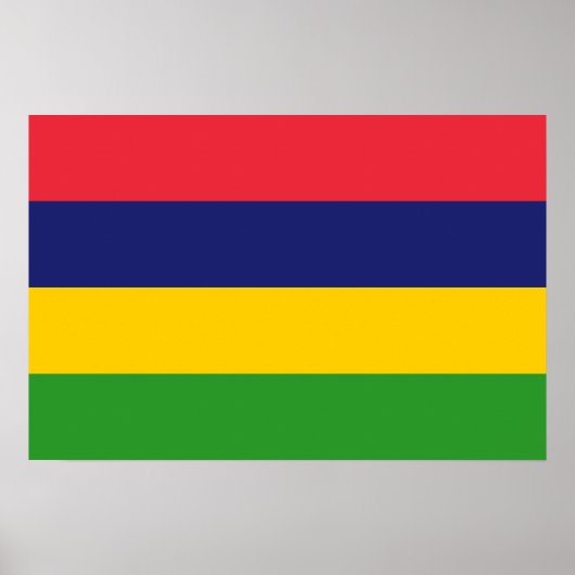 Mauritius-Flagge Poster (Vorne)