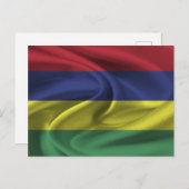 Mauritius-Flagge Postkarte (Vorne/Hinten)