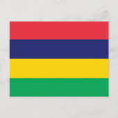 Mauritius-Flagge Postkarte (Vorderseite)