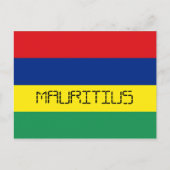 Mauritius-Flagge Postkarte (Vorderseite)