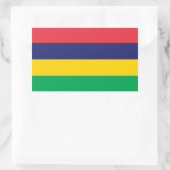Mauritius-Flagge Rechteckiger Aufkleber (Tasche)