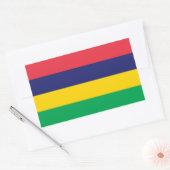 Mauritius-Flagge Rechteckiger Aufkleber (Umschlag)