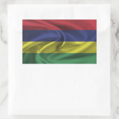 Mauritius-Flagge Rechteckiger Aufkleber (Tasche)
