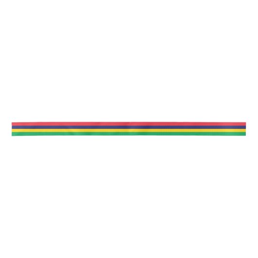 Mauritius-Flagge Satinband (Vorderseite)