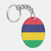 Mauritius-Flagge Schlüsselanhänger (Vorderseite links)
