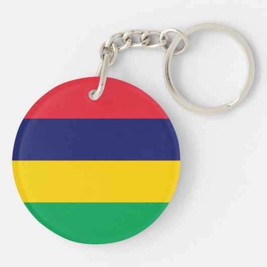 Mauritius-Flagge Schlüsselanhänger (Rückseite)