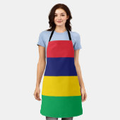 Mauritius-Flagge Schürze (Getragen)