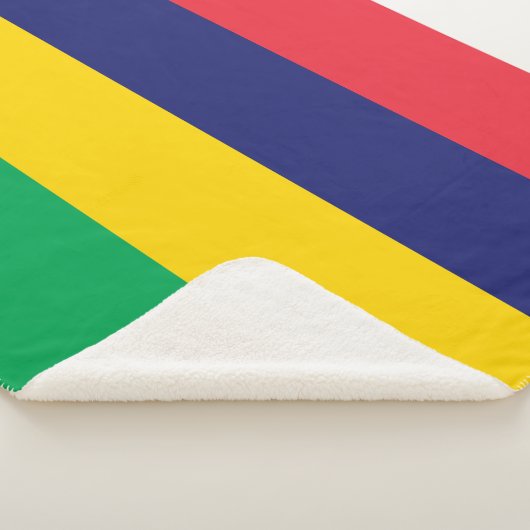 Mauritius-Flagge Sherpadecke (3/4)