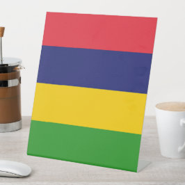 Mauritius-Flagge Sockelschild