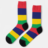 Mauritius-Flagge Socken (Linkes Detail)