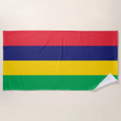Mauritius-Flagge Strandtuch (Vorderseite)