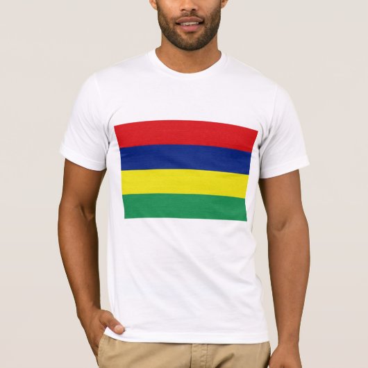 Mauritius Flagge T-Shirt (Vorderseite)
