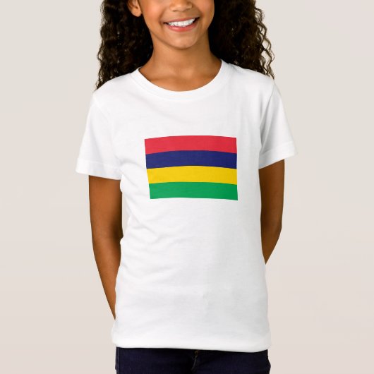 Mauritius-Flagge T-Shirt (Vorderseite)