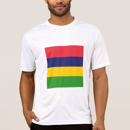 Mauritius-Flagge T-Shirt (Vorderseite)
