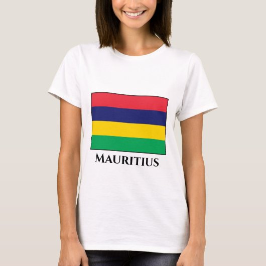 Mauritius-Flagge T-Shirt (Vorderseite)