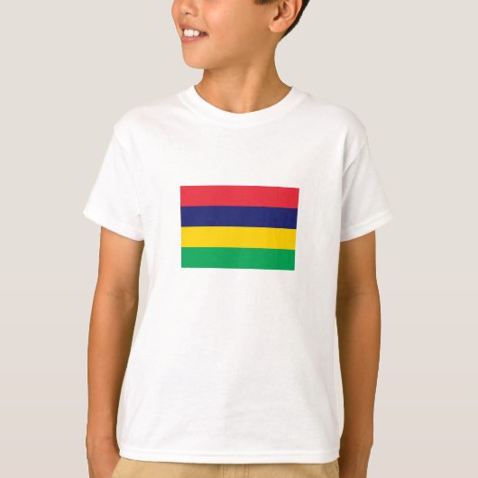 Mauritius-Flagge T-Shirt (Vorderseite)