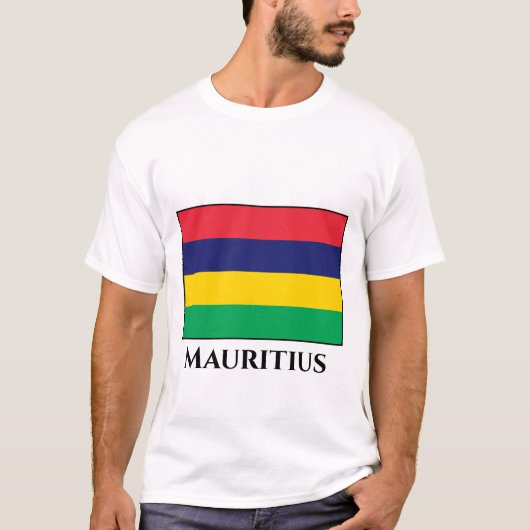 Mauritius-Flagge T-Shirt (Vorderseite)