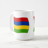 Mauritius-Flagge Tasse (Vorderseite Links)
