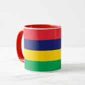 Mauritius-Flagge Tasse (Vorderseite Links)