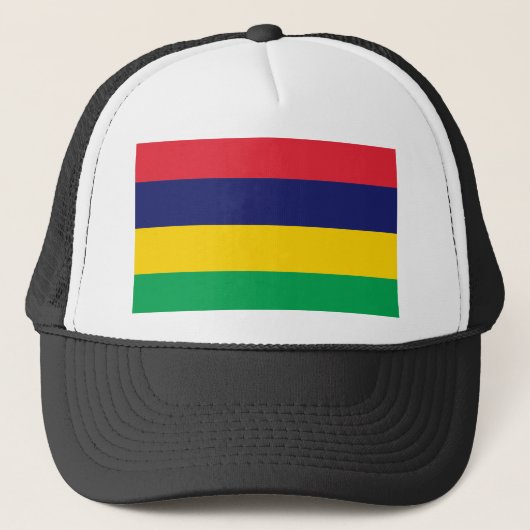 Mauritius-Flagge Truckerkappe (Vorderseite)