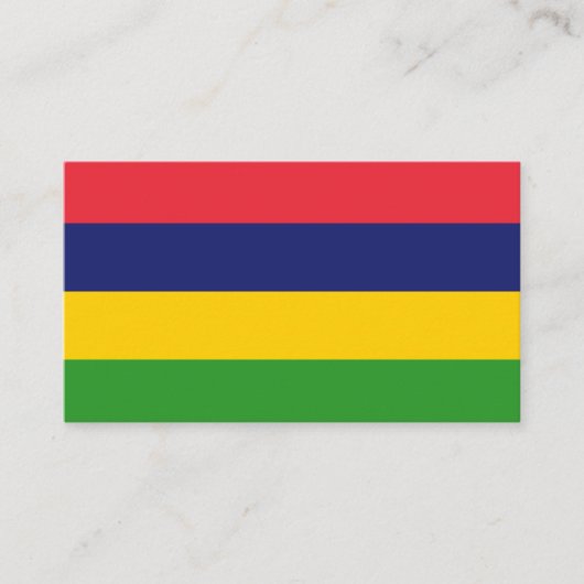 Mauritius-Flagge Visitenkarte (Vorderseite)