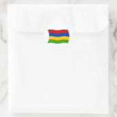 Mauritius-Flaggenaufkleber Runder Aufkleber (Tasche)