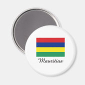 Mauritius Flaggendesign Magnet (Vorderseite/Rückseite)