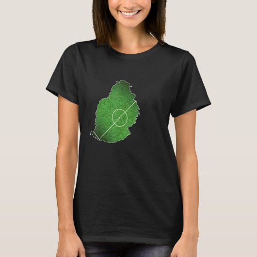 Mauritius Fußballgericht T-Shirt (Vorderseite)