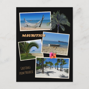 Mauritius - Grüße von Paradise Postcard Postkarte