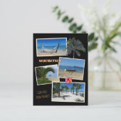 Mauritius - Grüße von Paradise Postcard Postkarte (Stehend Vorderseite)