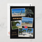 Mauritius - Grüße von Paradise Postcard Postkarte (Vorne/Hinten)