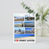 Mauritius - I Liebe - Postkarte (Stehend Vorderseite)