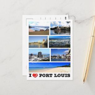 Mauritius - I Liebe - Postkarte