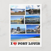 Mauritius - I Liebe - Postkarte (Vorderseite)