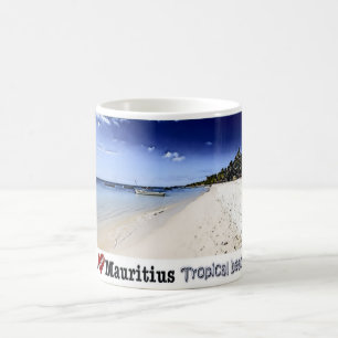 Mauritius - I Liebe - Tropischer Strand - Kaffeetasse