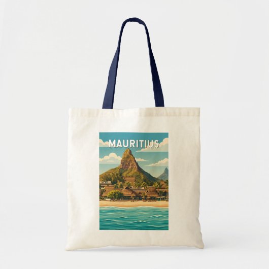 Mauritius Illustration Reise Kunst Vintage Tragetasche (Vorne)