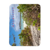 Mauritius Ilot Gabriel Beach View Magnet (Vertikal)