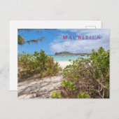 Mauritius Ilot Gabriel Beach View Postkarte (Vorne/Hinten)