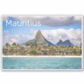 Mauritius Indian Ocean Flic En Flac Beach Souvenir Aufkleber (Vorderseite)