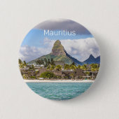 Mauritius Indian Ocean Flic En Flac Beach Souvenir Button (Vorderseite)