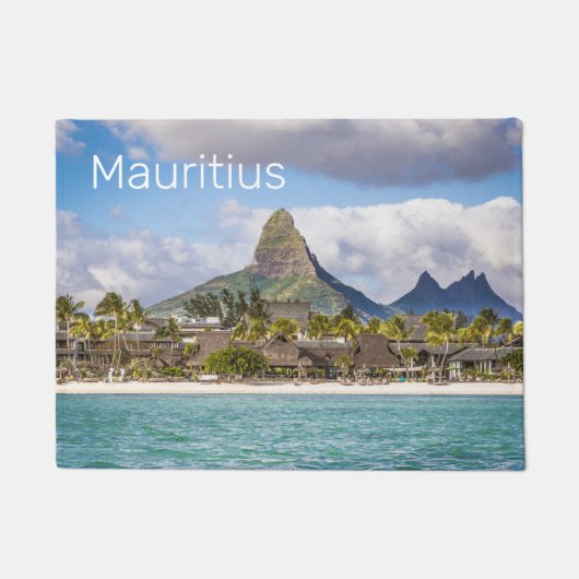 Mauritius Indian Ocean Flic En Flac Beach Souvenir Fußmatte (Vorderseite)