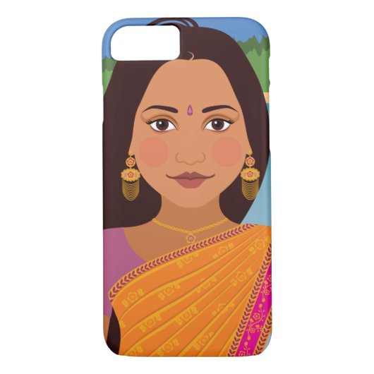 Mauritius, indischer Fall Matryoshka Case-Mate iPhone Hülle (Rückseite)