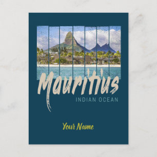 Mauritius Indischer Ozean Vintag Beach Souvenir Postkarte