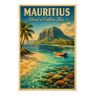 MAURITIUS – Insel des endlosen Blau Poster